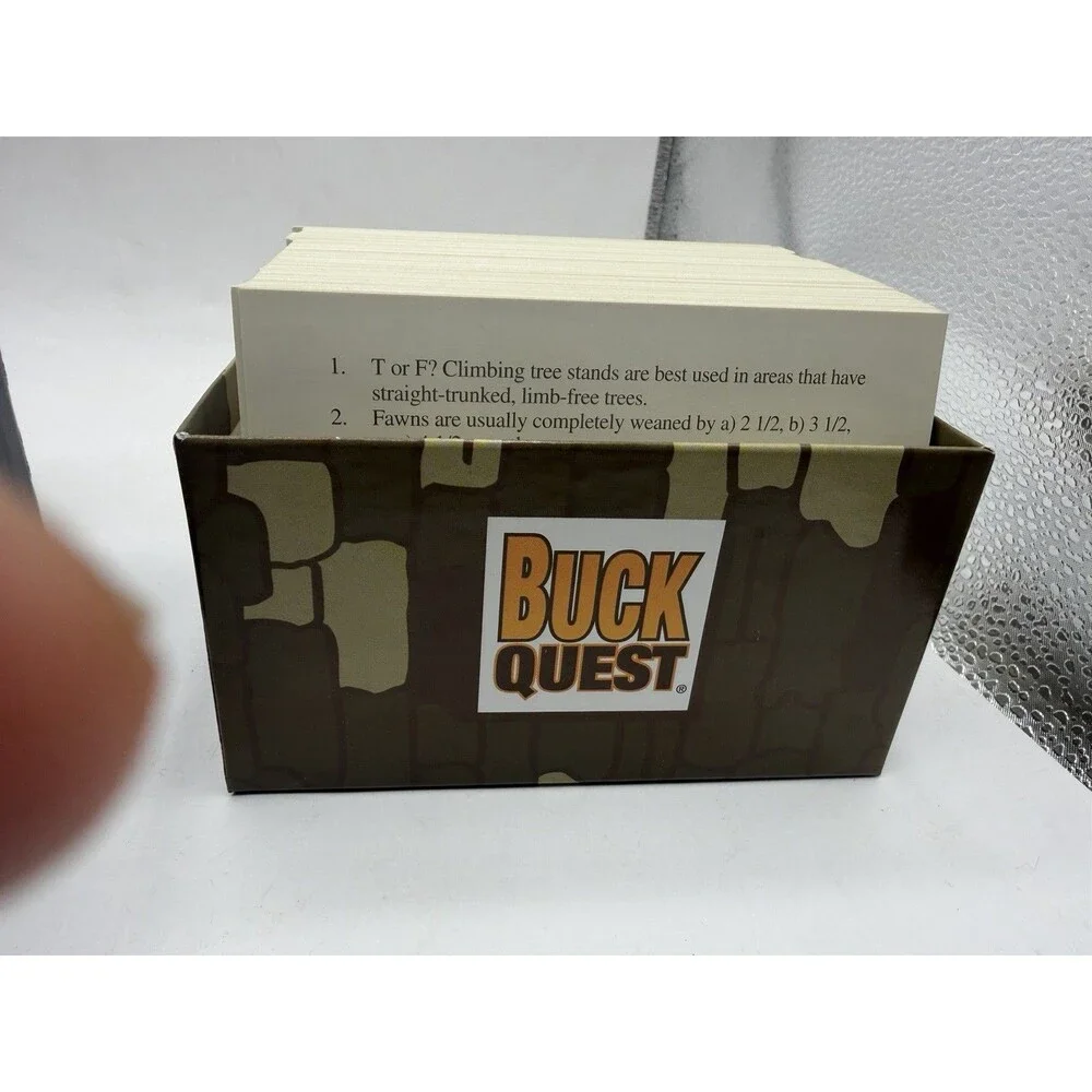 Vintage 1994 - Buck Quest - Hunting Question Board Game Hunting Skills